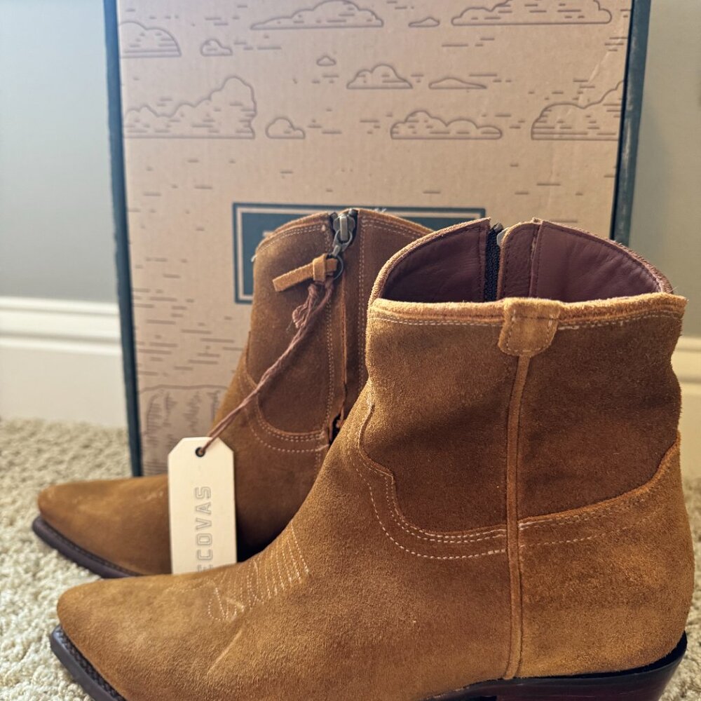 Tecovas.The Daisy in Sienna Suede. Size 9.5. NIB - Picture 3 of 7